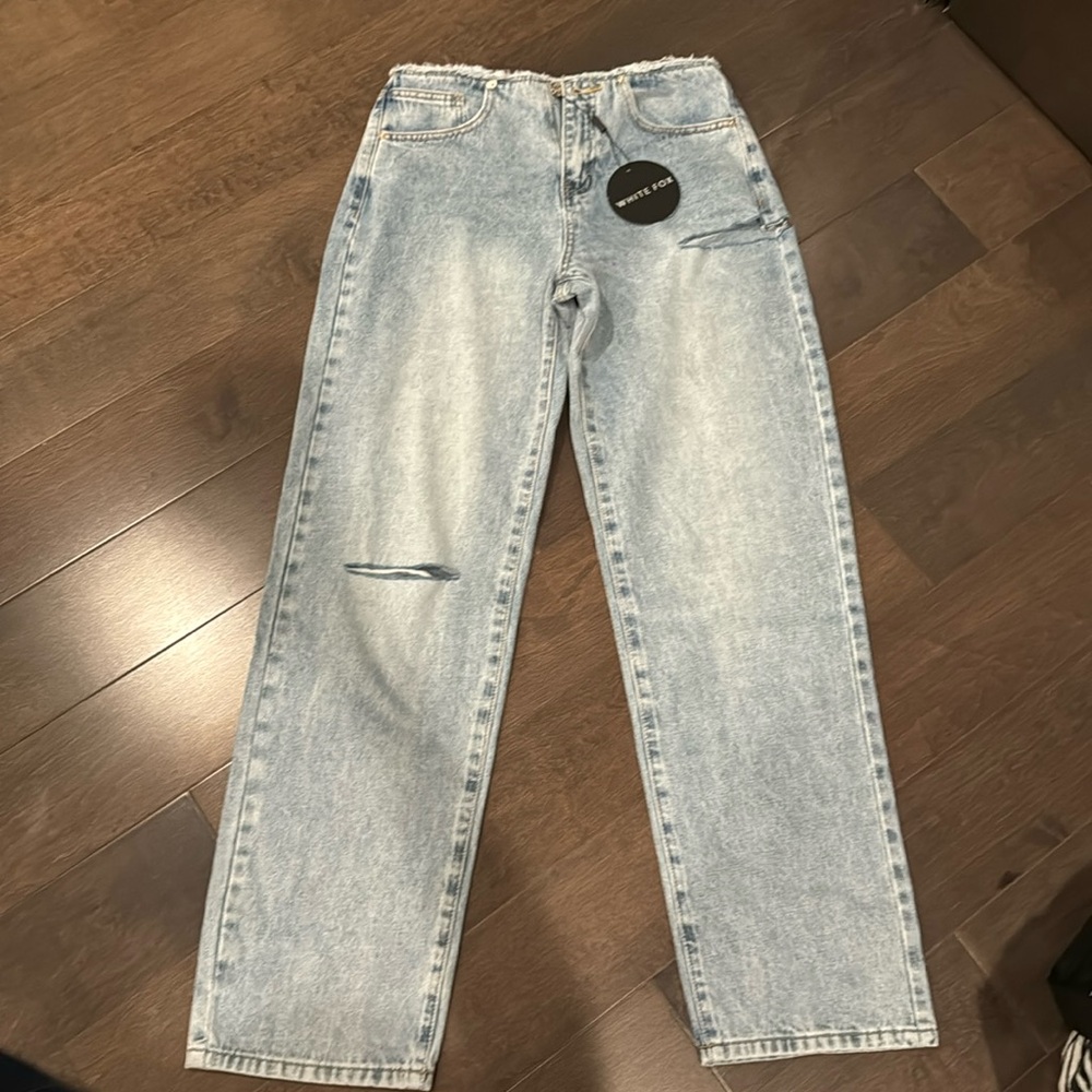 white fox jeans